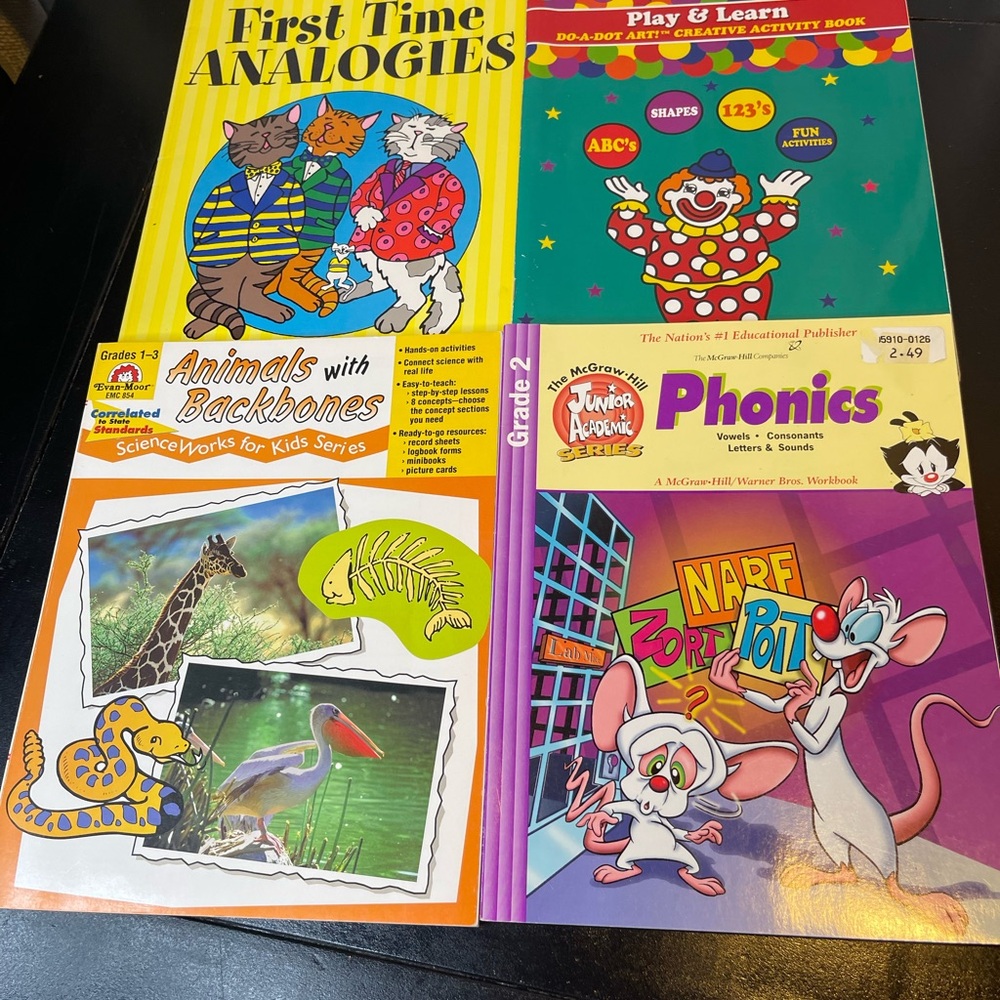 Educational Activity Book Set for Kids
